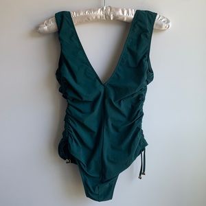 Elegant Green One-Piece Swimsuit